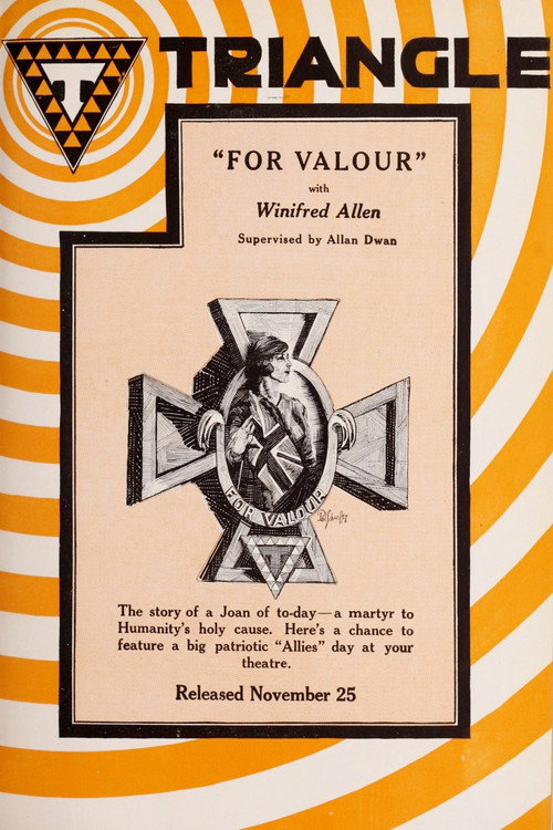Movie poster for For Valour (1917)