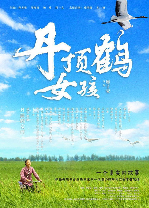Movie poster for Red-Crowned Crane Girl