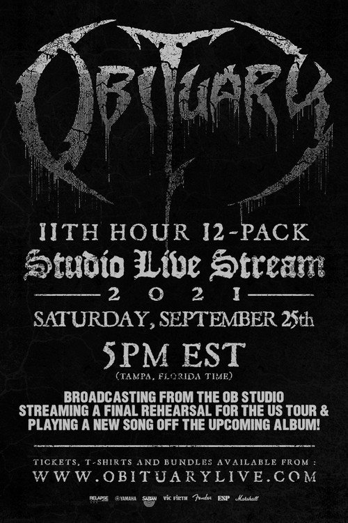 Movie poster for Obituary - 11th Hour 12-Pack Live Stream (2021)