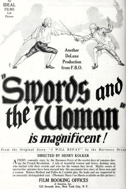 Movie poster for I Will Repay (1924)