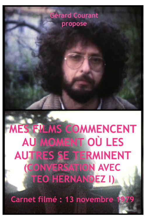 Movie poster for Mes films commencent au moment où les autres se terminent (Conversation avec Teo Hernandez I) (2014)