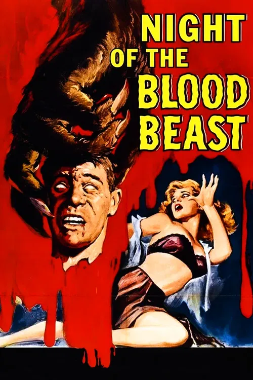 Movie poster for Night of the Blood Beast (1958)