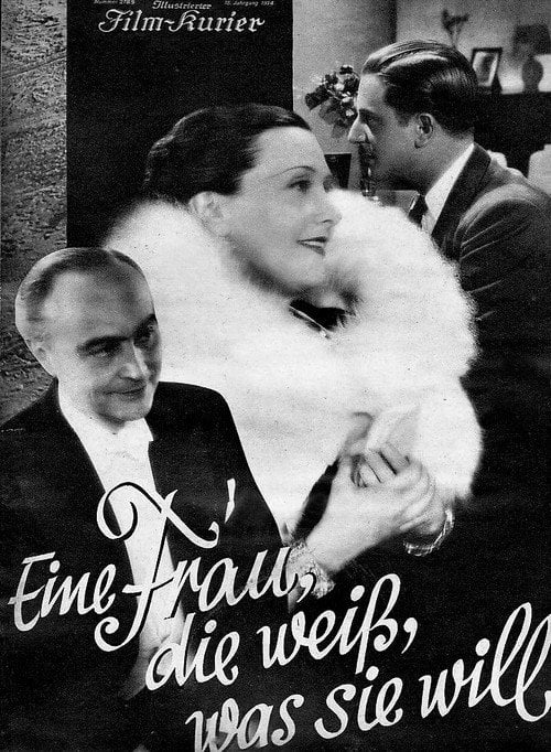 Movie poster for A Woman Who Knows What She Wants (1934)