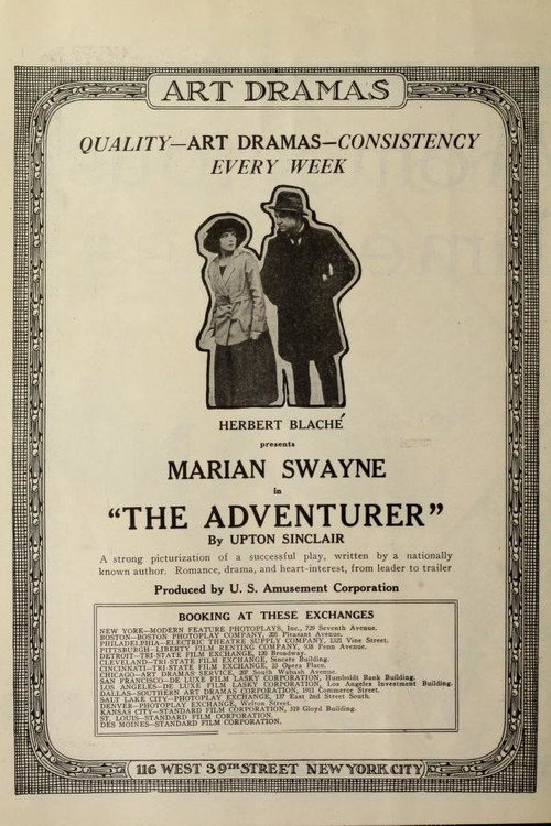 Movie poster for The Adventurer (1917)