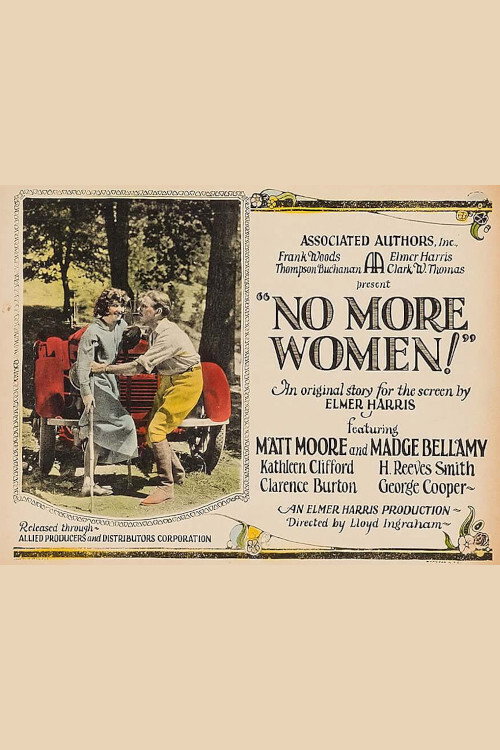 Movie poster for No More Women (1924)