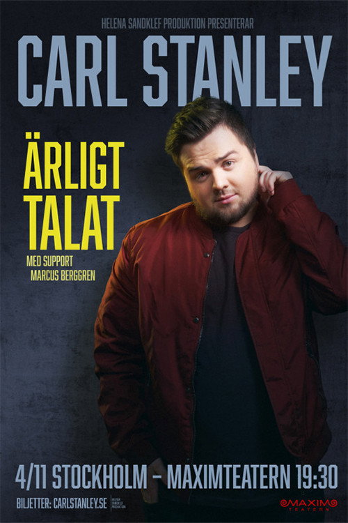 Movie poster for Carl Stanley: Ärligt talat (2017)
