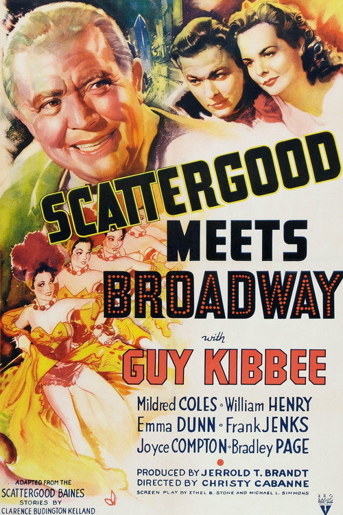 Movie poster for Scattergood Meets Broadway (1941)