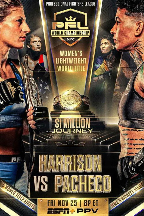 Movie poster for PFL 2022 #10: Championships - Harrison vs Pacheco (2022)