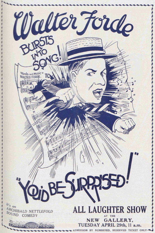 Movie poster for You'd Be Surprised! (1930)