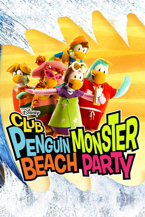 Movie poster for Club Penguin Monster Beach Party (2015)