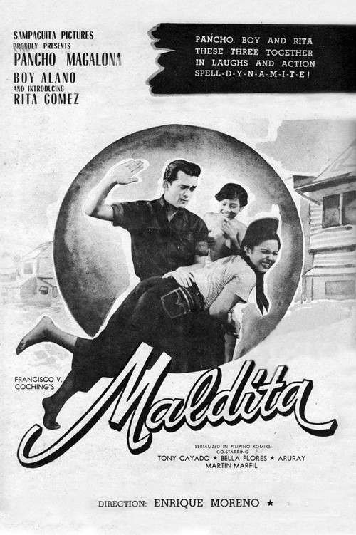 Movie poster for Maldita (1953)