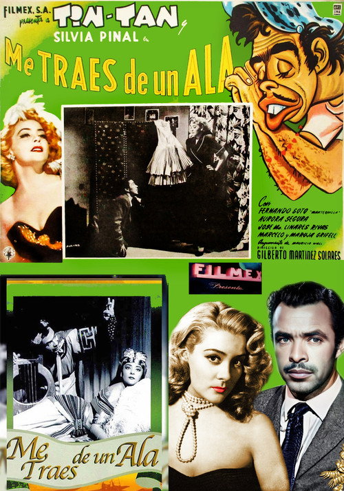 Movie poster for Me traes de un ala (1953)