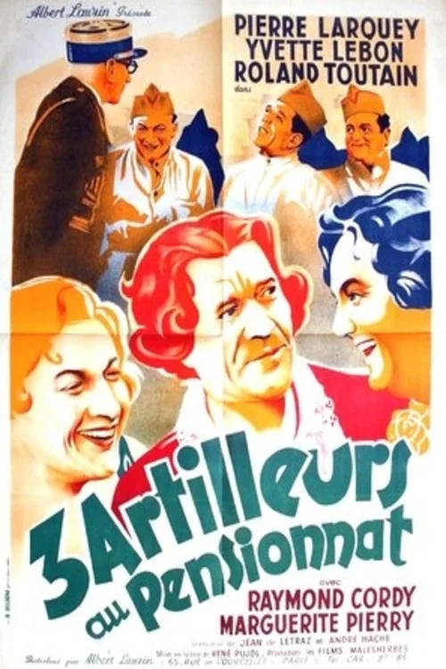 Movie poster for Trois artilleurs au pensionnat (1937)