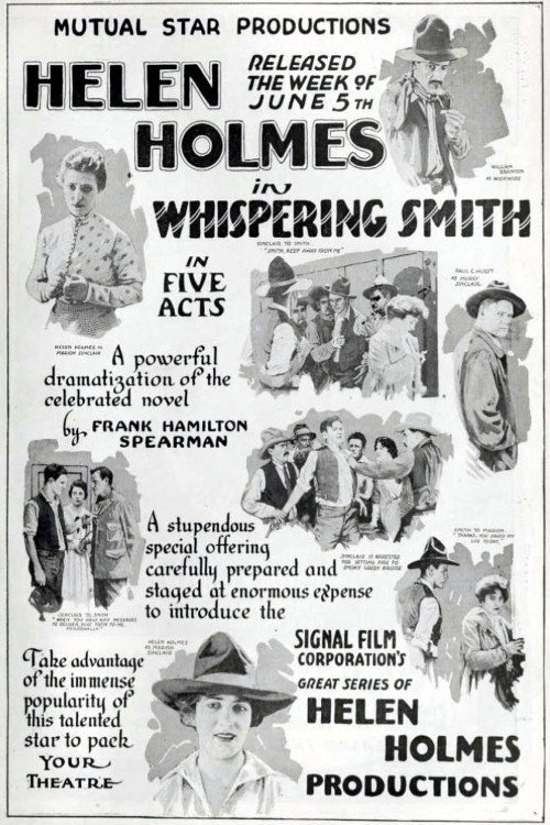 Movie poster for Whispering Smith (1916)