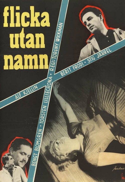 Movie poster for Flicka utan namn (1954)