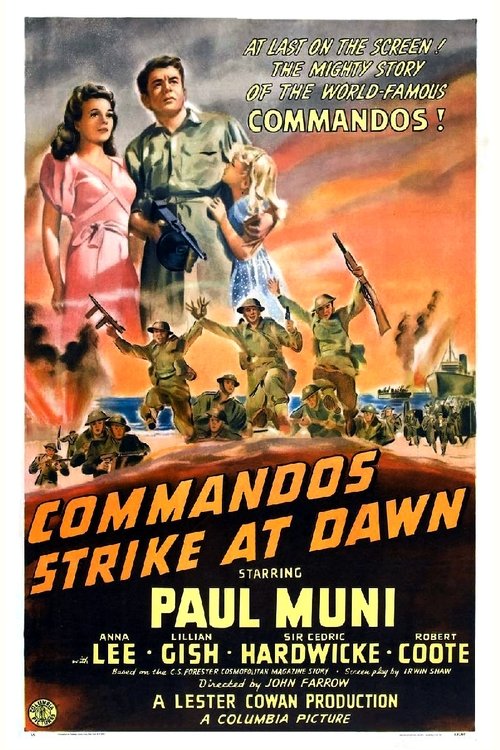 Movie poster for Commandos Strike at Dawn (1942)