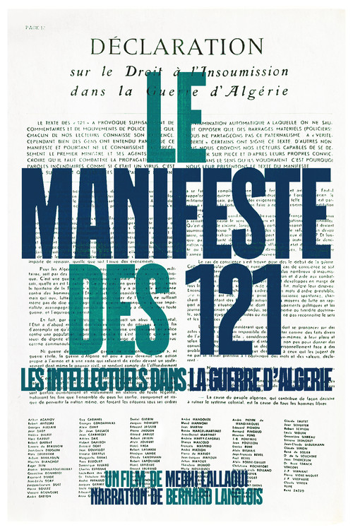 Movie poster for Manifesto of the 121 (2011)