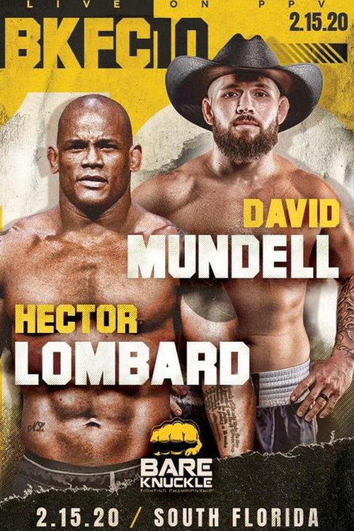 Movie poster for Bare Knuckle Fighting Championship 10 (2020)