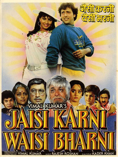 Movie poster for Jaisi Karni Waisi Bharni (1989)