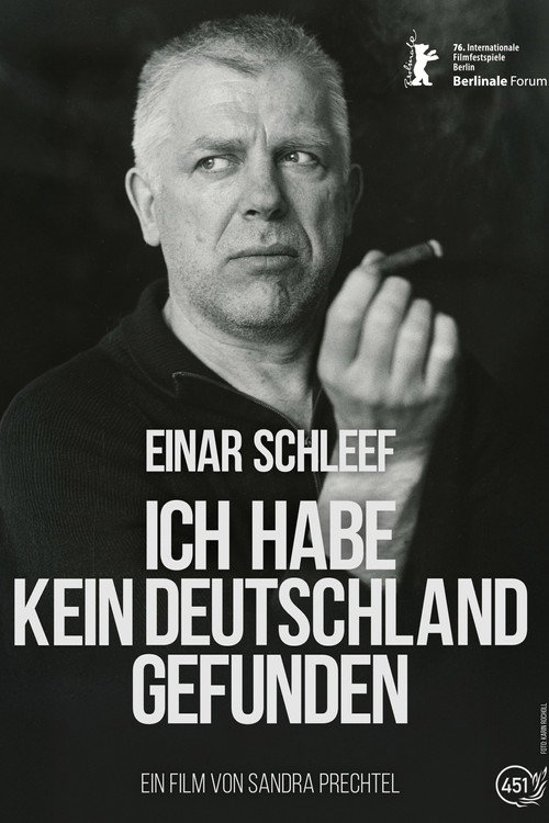 Movie poster for Einar Schleef - No Germany Did I Find (2026)
