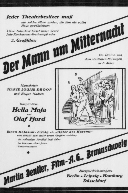 Movie poster for Der Mann um Mitternacht (1925)