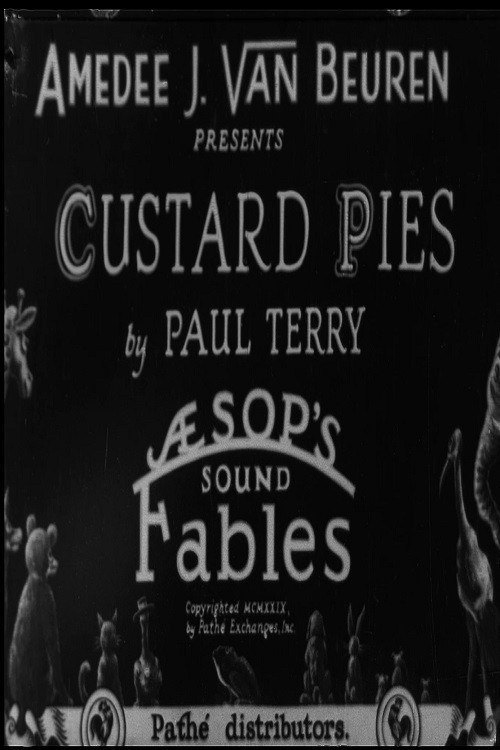 Movie poster for Custard Pies (1929)