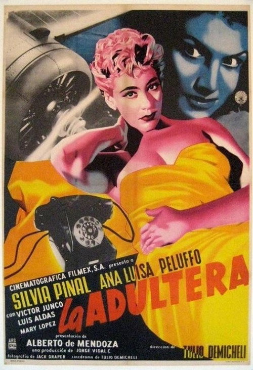 Movie poster for La adúltera (1956)