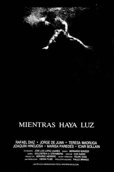 Movie poster for Mientras haya luz (1987)