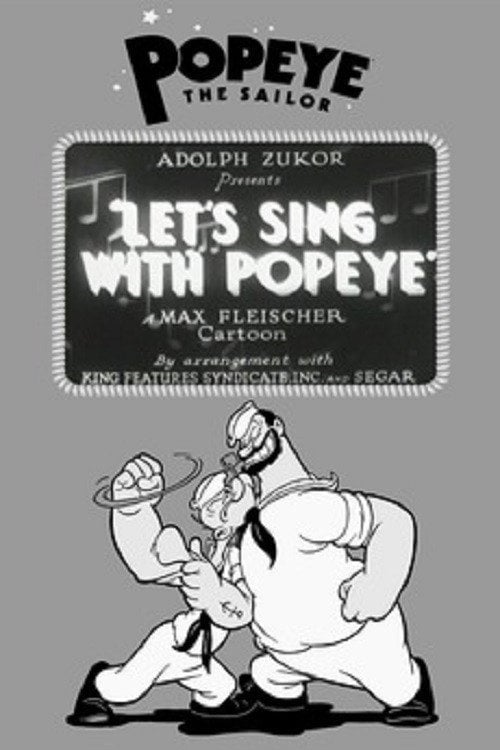 Movie poster for Let's Sing with Popeye (1934)