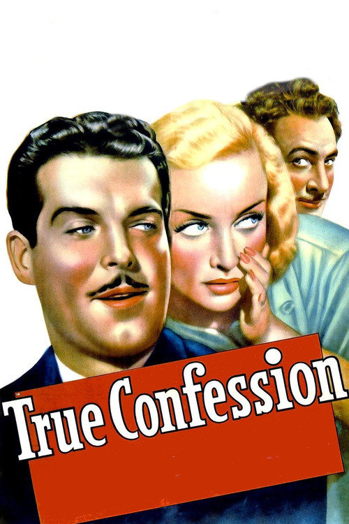 Movie poster for True Confession (1937)