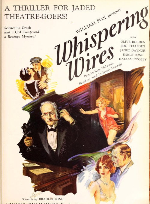 Movie poster for Whispering Wires (1926)
