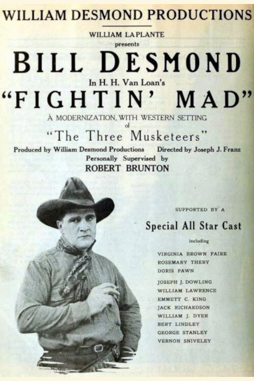 Movie poster for Fightin' Mad (1921)