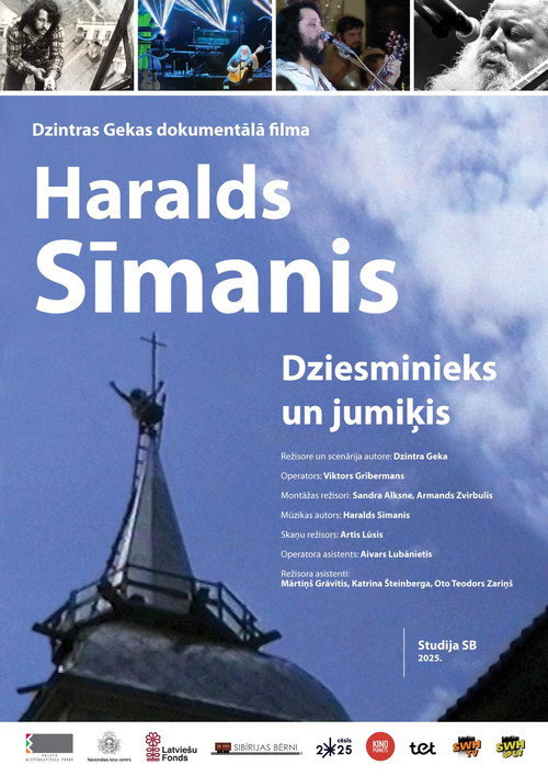Movie poster for Haralds Sīmanis. Dziesminieks un jumiķis (2025)