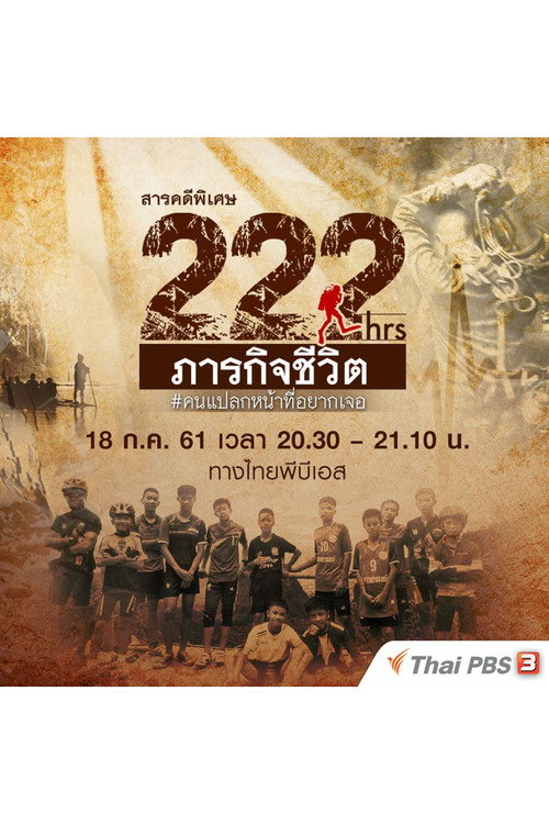 Movie poster for 222 Hours: Thai Cave Rescue (2018)