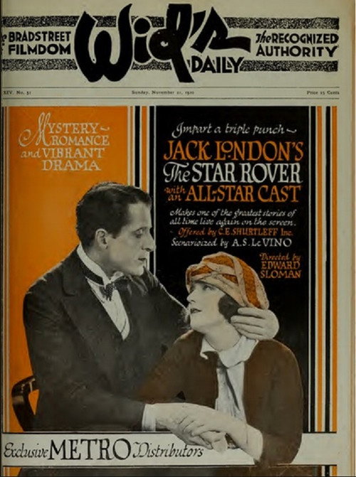 Movie poster for The Star Rover (1920)