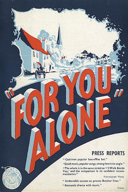 Movie poster for For You Alone (1945)