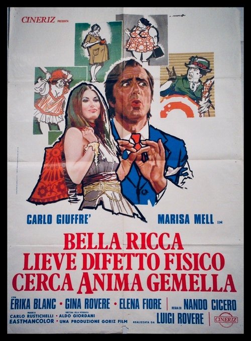 Movie poster for Beautiful, Rich, Slight Physical Defect, Seeks Soulmate (1973)