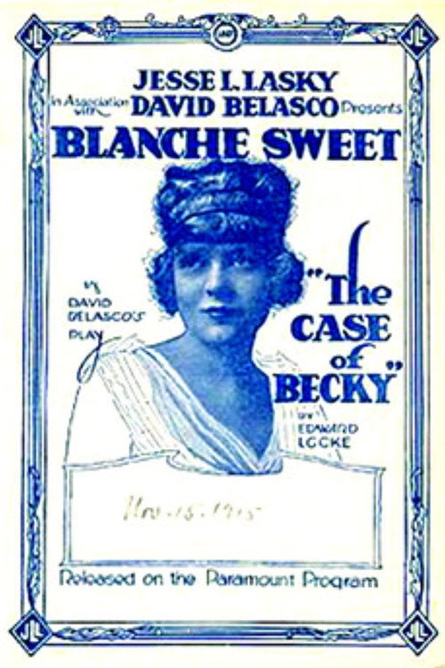 Movie poster for The Case of Becky (1915)