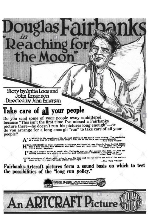 Movie poster for Reaching for the Moon (1917)