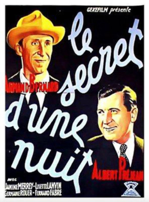 Movie poster for Le Secret d'une nuit (1934)