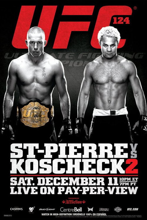 Movie poster for UFC 124: St-Pierre vs. Koscheck 2 (2010)