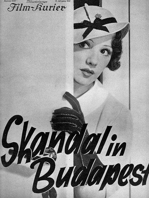 Movie poster for Scandal in Budapest (1933)