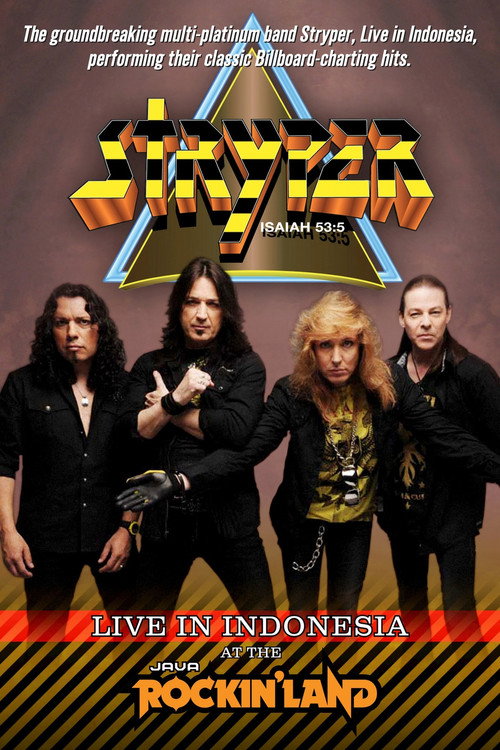 Movie poster for Stryper: Live in Indonesia at the Java Rockin'land (2012)