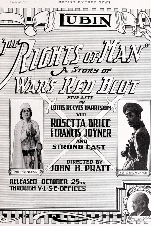 Movie poster for The Rights of Man: A Story of War's Red Blotch (1915)