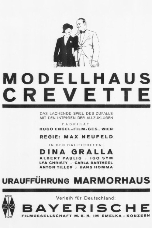 Movie poster for Modellhaus Crevette (1928)
