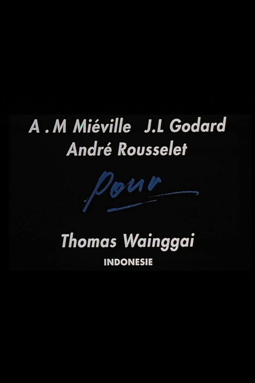 Movie poster for For Thomas Wainggai (1991)