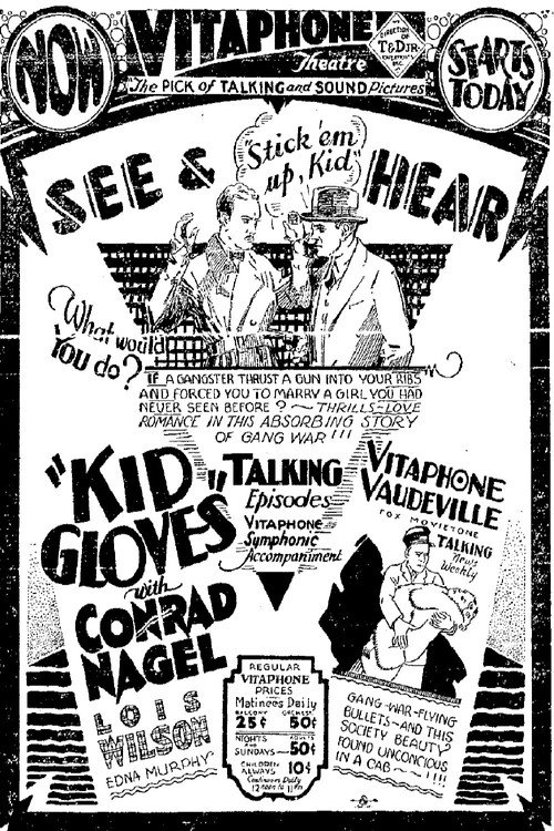 Movie poster for Kid Gloves (1929)
