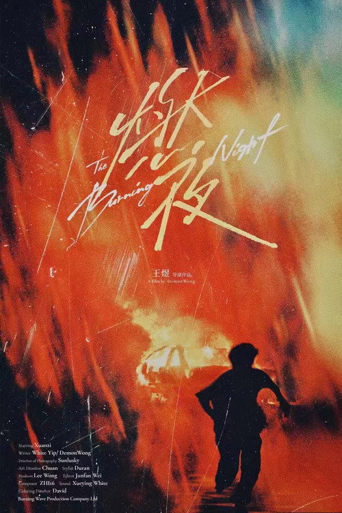 Movie poster for The Burning Night (2024)