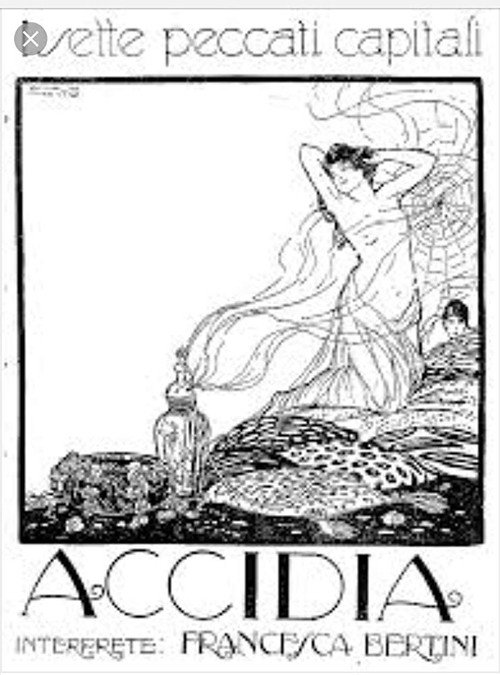Movie poster for L'accidia (1919)