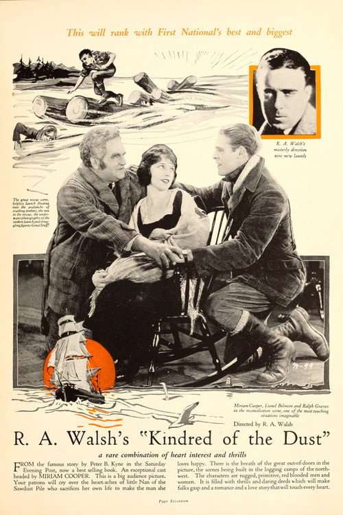 Movie poster for Kindred of the Dust (1922)